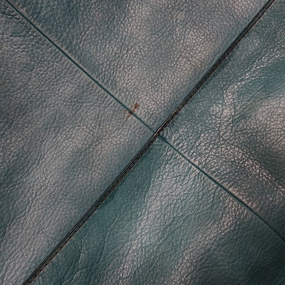 Fossil Explorer Turquoise Leather Foldover Crossbody Bag - Picture 7 of 9